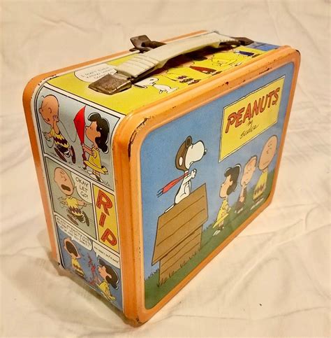 peanuts metal lunch box value|peanuts gang lunch box.